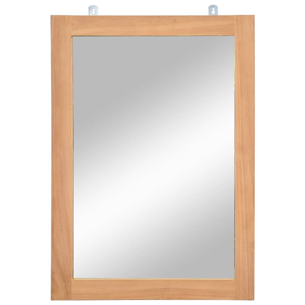 vidaXL Zidno ogledalo od masivne tikovine 50 x 70 cm
