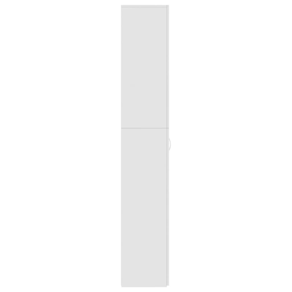 vidaXL Uredski ormar visoki sjaj bijeli 60 x 32 x 190 cm od iverice