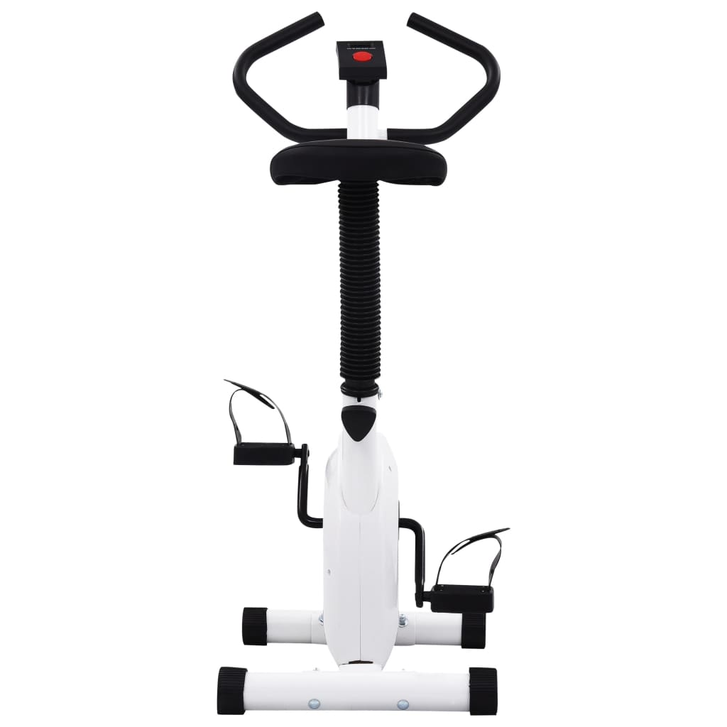 vidaXL Bicikl za vježbanje s remenom za otpor bijeli