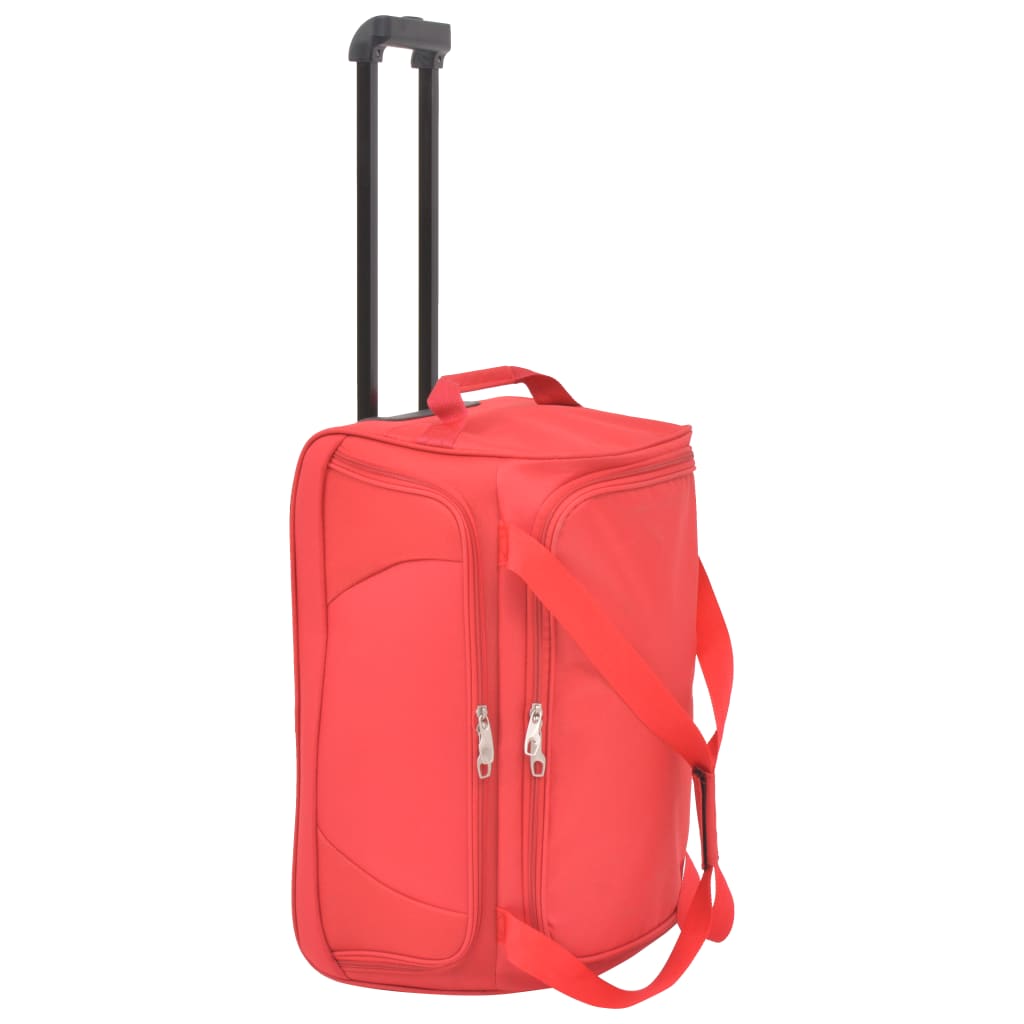 vidaXL 3-dijelni set prtljage crveni