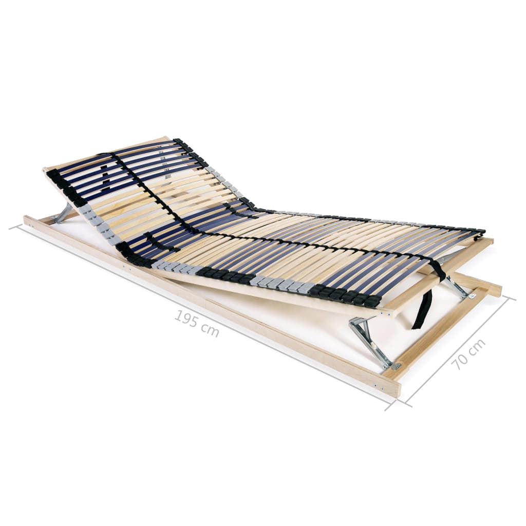 vidaXL Podnica za krevet s 42 letvice i 7 zona 70 x 200 cm