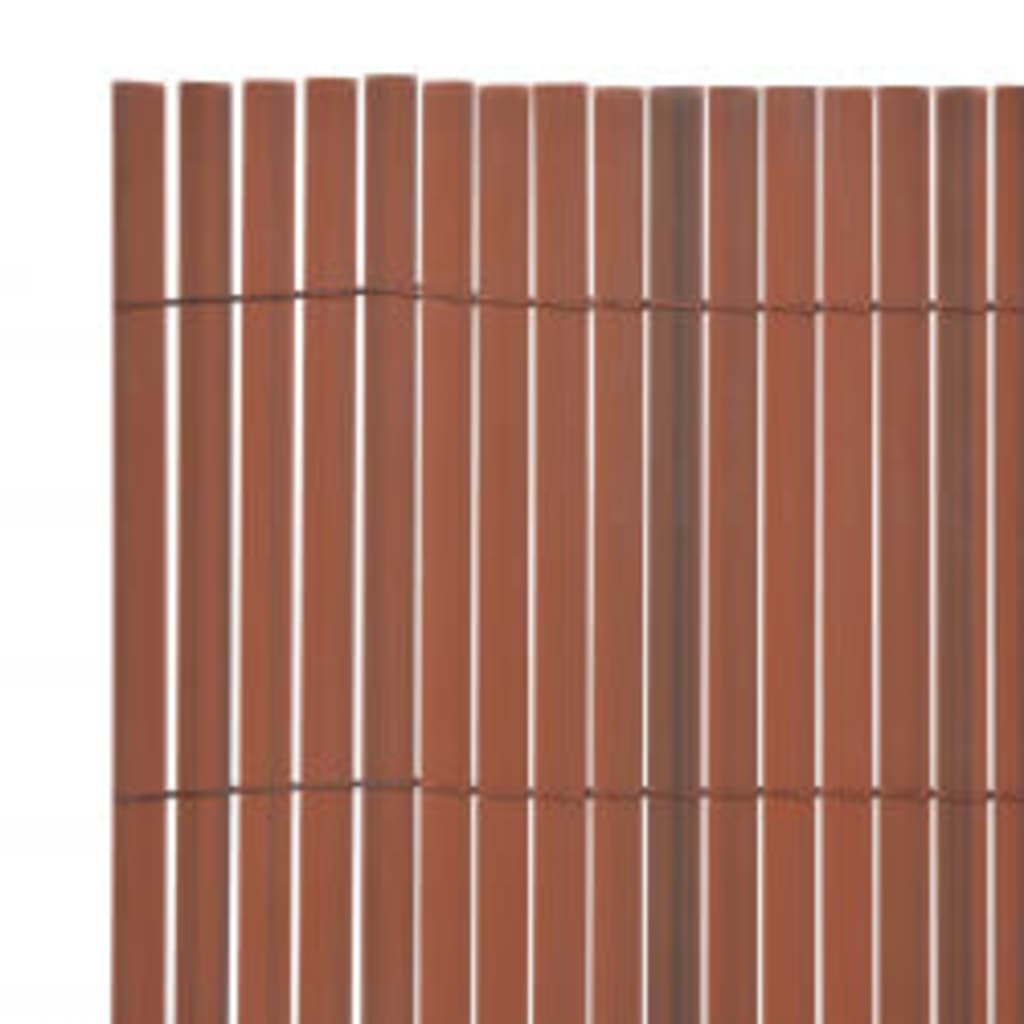 vidaXL Dvostrana vrtna ograda 110 x 300 cm smeđa