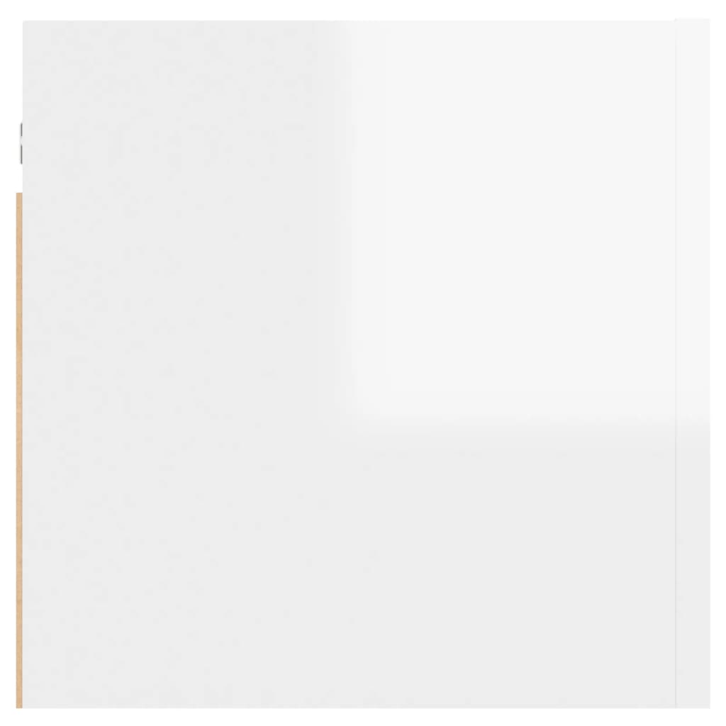 vidaXL Zidni TV ormarić bijeli visokog sjaja 30,5 x 30 x 30 cm
