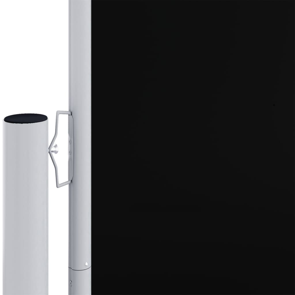 vidaXL Uvlačiva bočna tenda crna 220 x 1000 cm