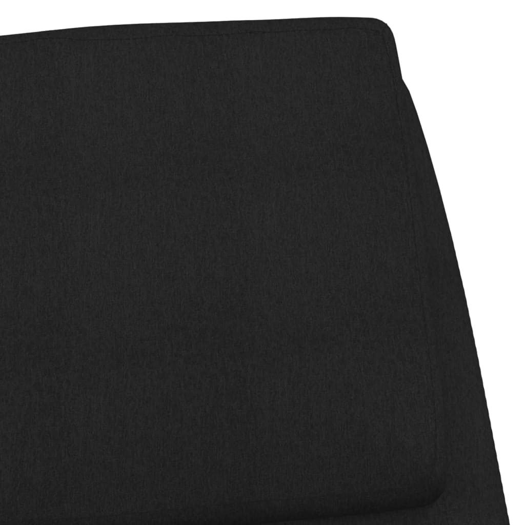 vidaXL Stolica za opuštanje od tkanine crna