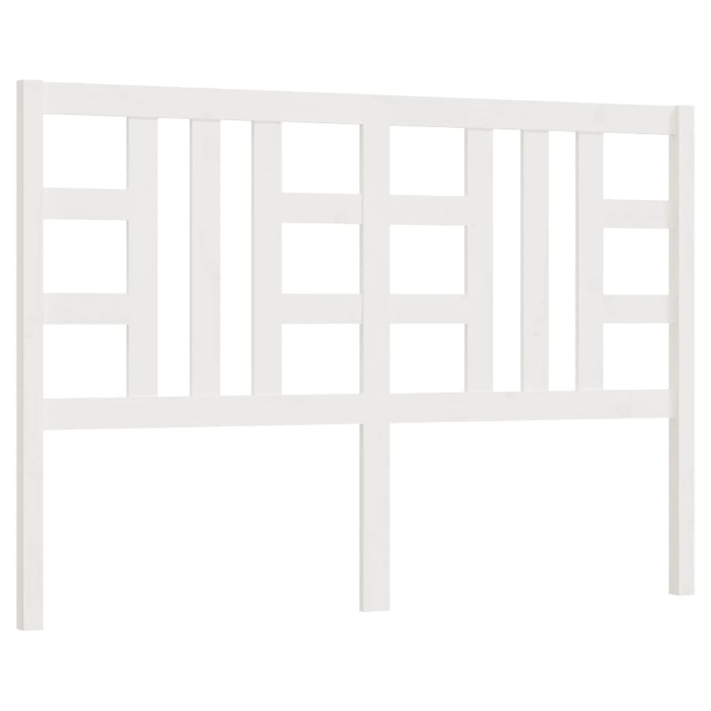 vidaXL Uzglavlje za krevet bijelo 166 x 4 x 100 cm od masivne borovine