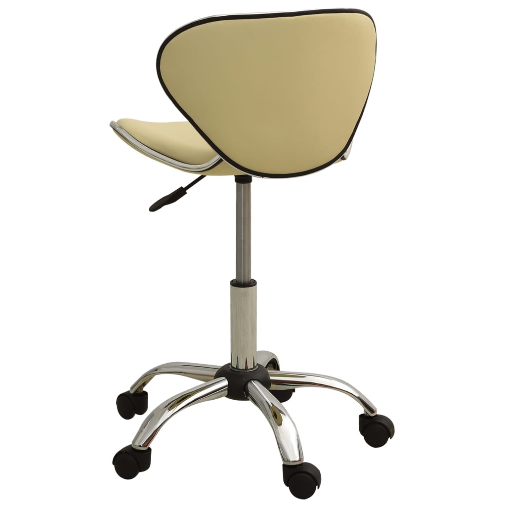 vidaXL Salonski stolac od umjetne kože krem