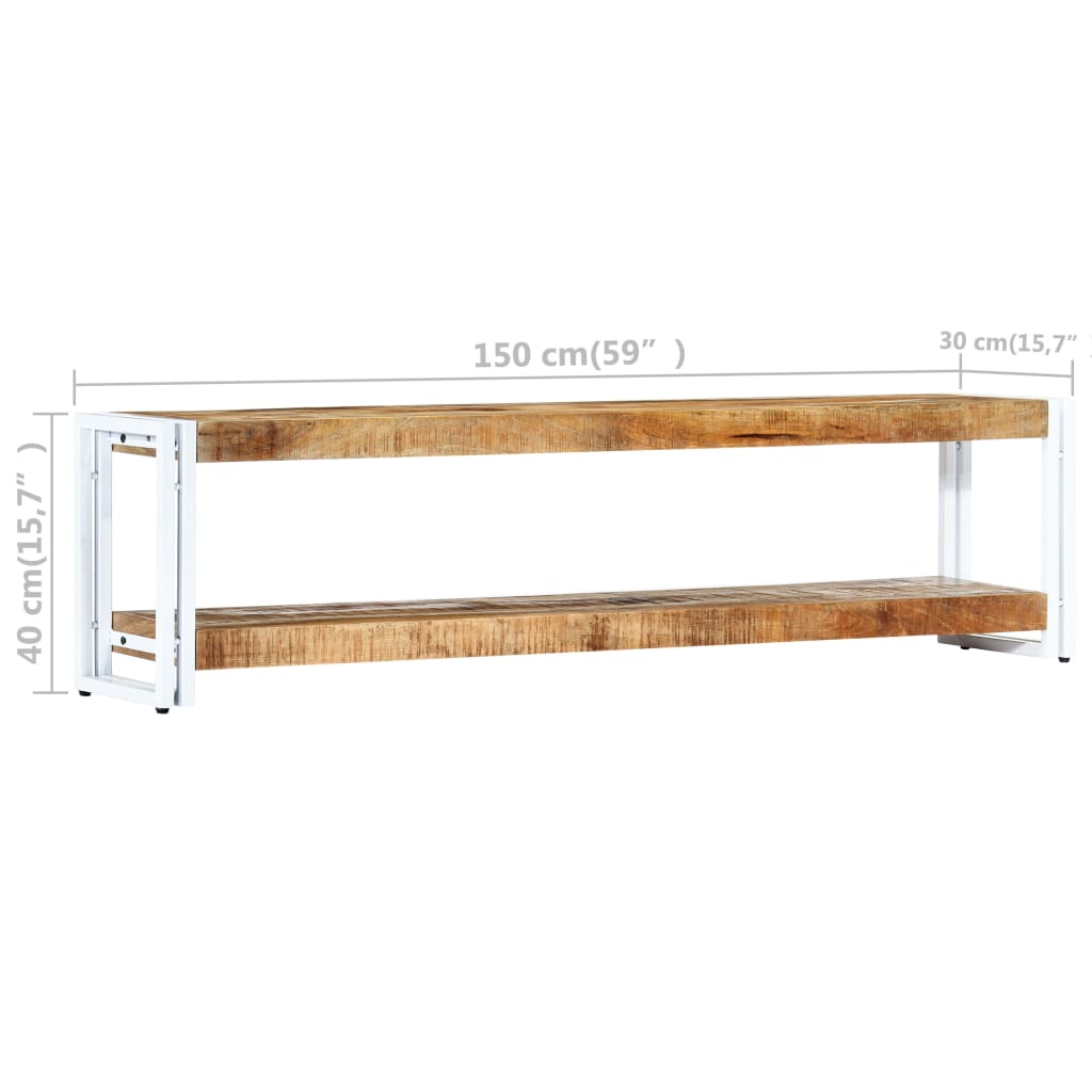 vidaXL TV ormarić od masivnog drva manga 150 x 30 x 40 cm