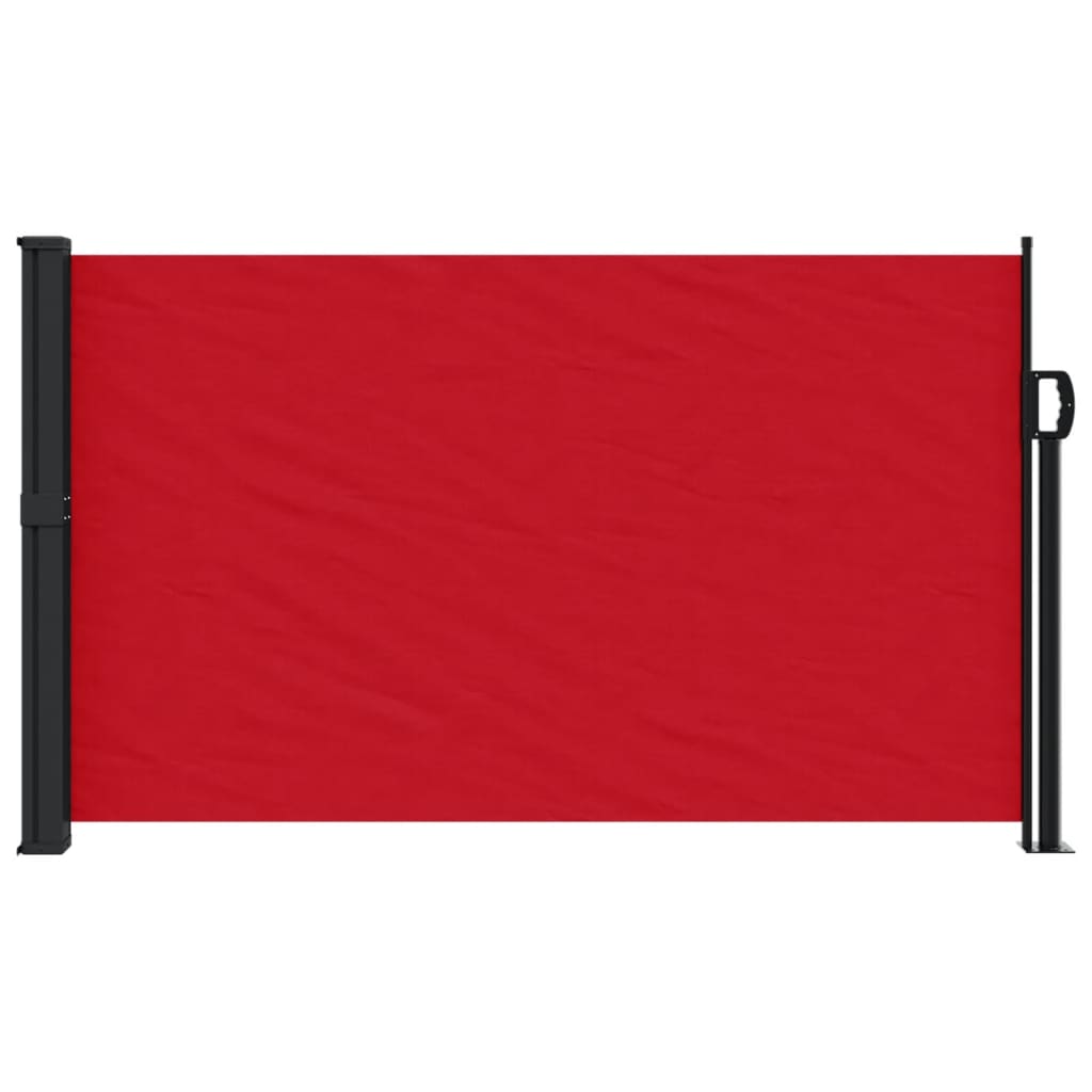 vidaXL Bočna tenda na uvlačenje crvena 120 x 500 cm