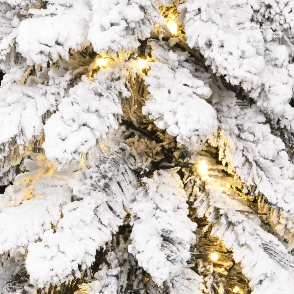 vidaXL Umjetno osvijetljeno božićno drvce sa 100 LED i snijegom 180 cm