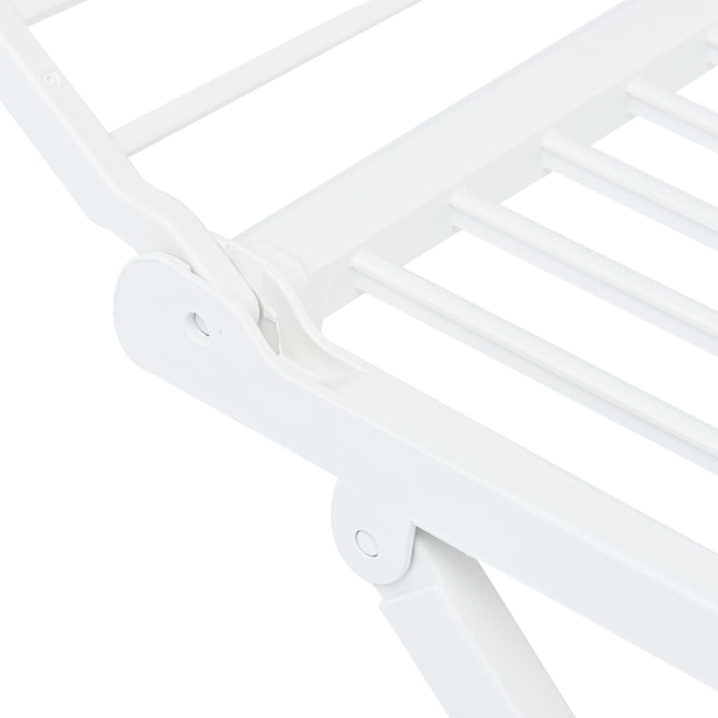 vidaXL Sklopivi stalak za sušenje odjeće bijeli plastični