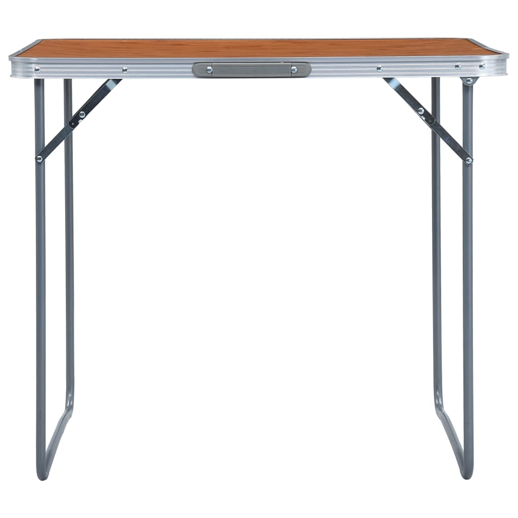 vidaXL Sklopivi stol za kampiranje s metalnim okvirom 80 x 60 cm