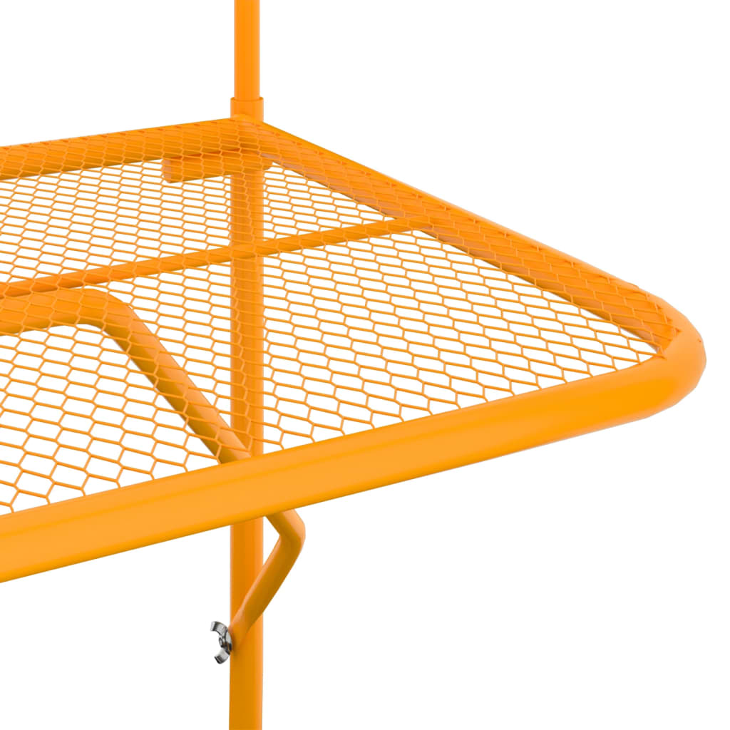 vidaXL Balkonski stol žuti 60 x 40 cm čelični