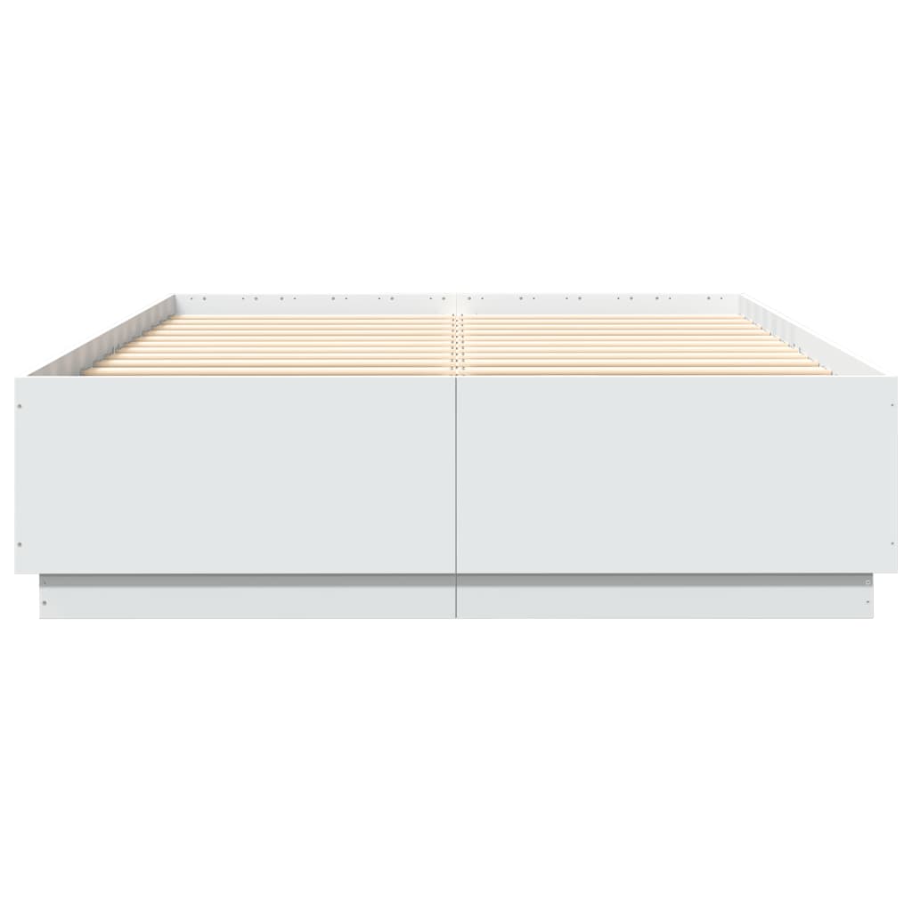 vidaXL Okvir za krevet bijeli 150x200 cm konstruirano drvo
