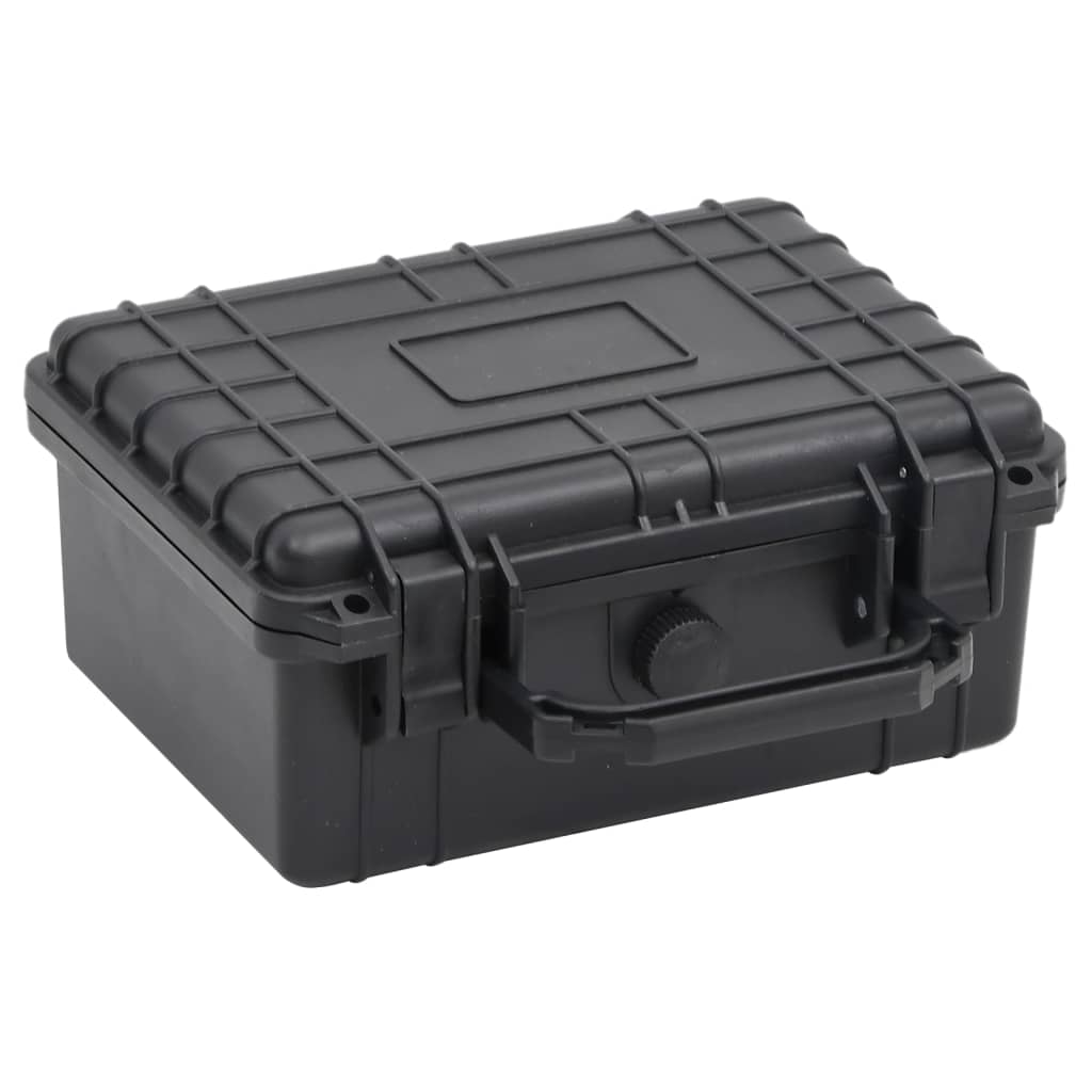 vidaXL Prijenosni kovčeg crni 24 x 19 x 11 cm od PP-a