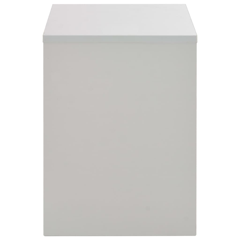 vidaXL Toaletni stolić s ogledalom i stolcem sivi 104 x 45 x 131 cm