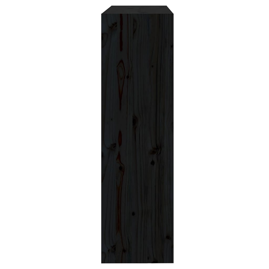 vidaXL Ormarić za knjige / sobna pregrada crni 80x30x103,5 cm borovina