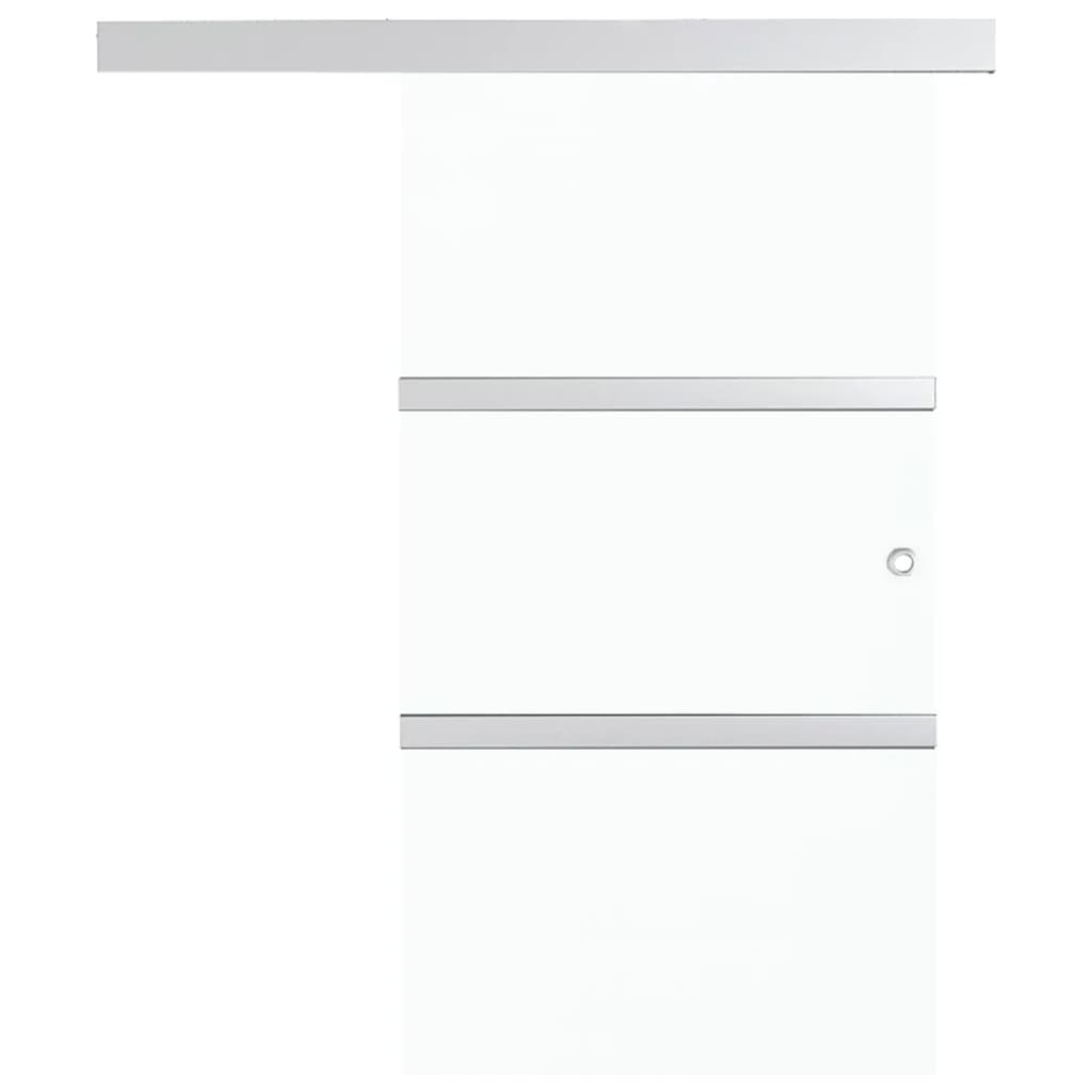 vidaXL Klizna vrata od stakla ESG 102,5 x 205 cm srebrna