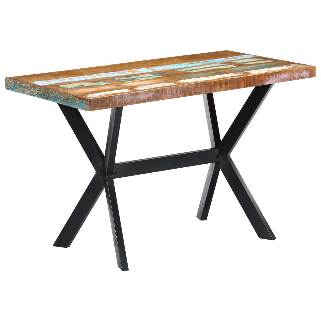 vidaXL Blagovaonski stol od masivnog obnovljenog drva 120 x 60 x 75 cm