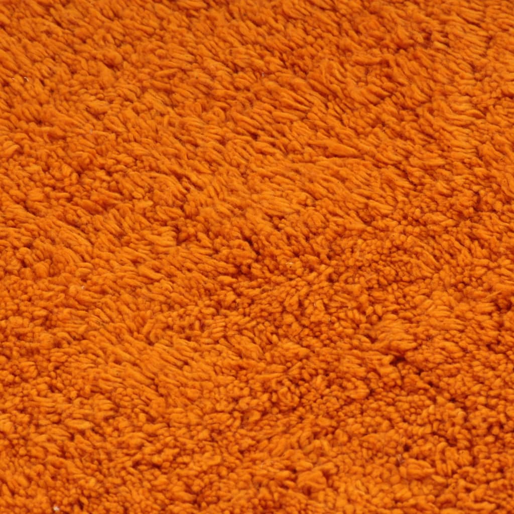 vidaXL 3-dijelni set kupaonskih otirača od tkanine narančasti