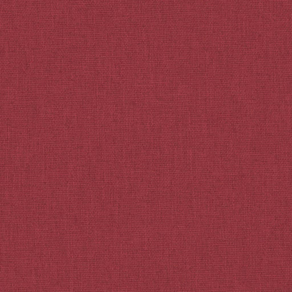 vidaXL Dječja ogradica s madracem crvena od lanene tkanine