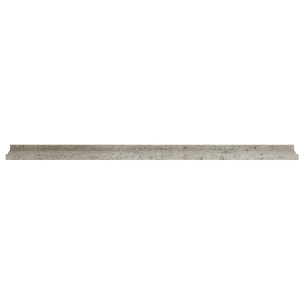 vidaXL Zidne police 4 kom siva boja betona 115 x 9 x 3 cm