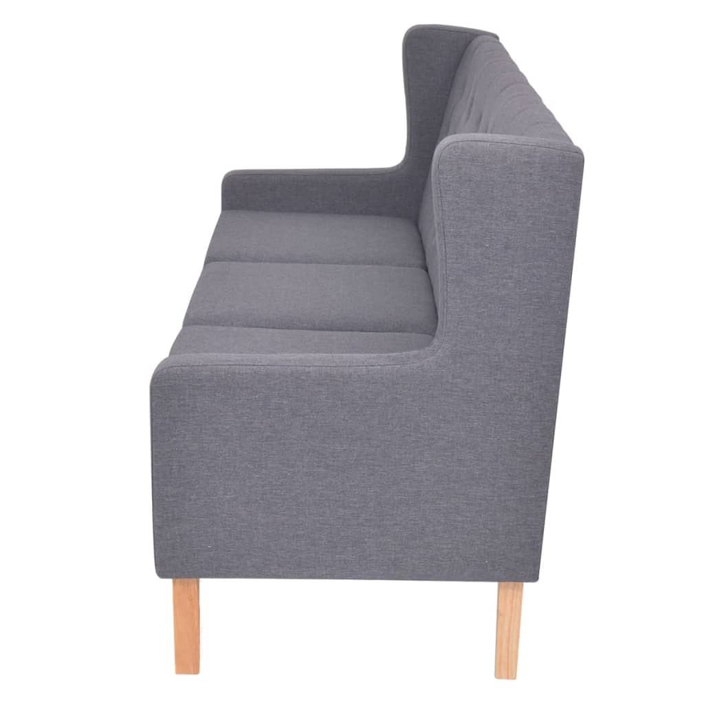 vidaXL 3-dijelni set sofa od tkanine sivi