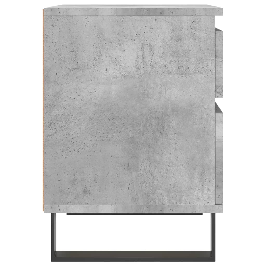 vidaXL Noćni ormarić siva boja betona 40x35x50 cm konstruirano drvo