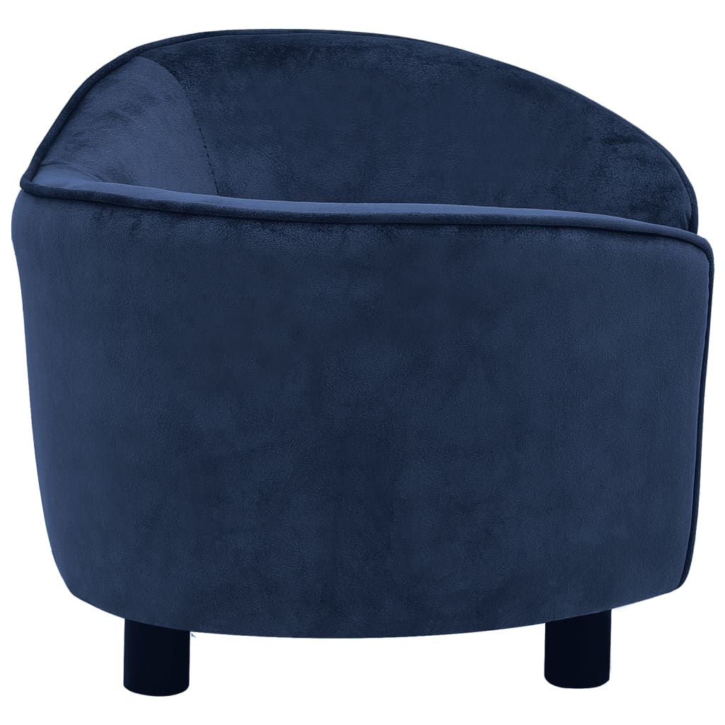 vidaXL Sofa za pse plava 69 x 49 x 40 cm plišana