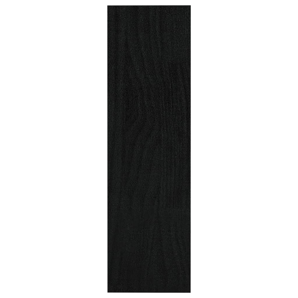 vidaXL Ormarić za knjige / sobna pregrada crni 100x30x103 cm borovina