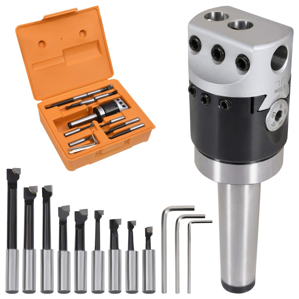 vidaXL 15-dijelni set alata za bušenje s glavom od 50 mm MT3-F1-12