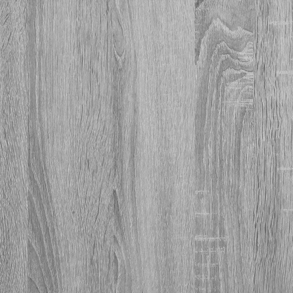 vidaXL Regal za knjige siva boja hrasta 100x26x180 cm od drva i metala