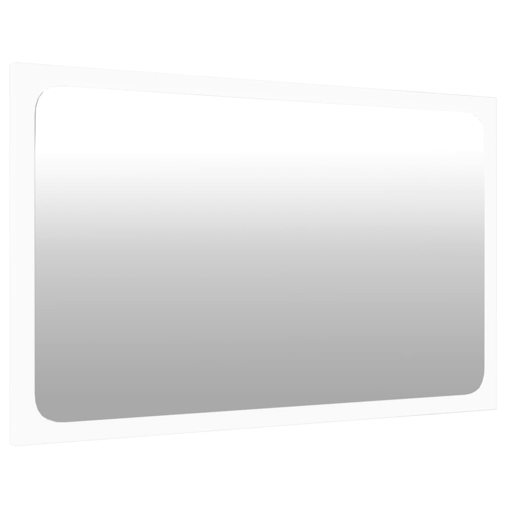 vidaXL 4-dijelni set kupaonskog namještaja sjajni bijeli drveni