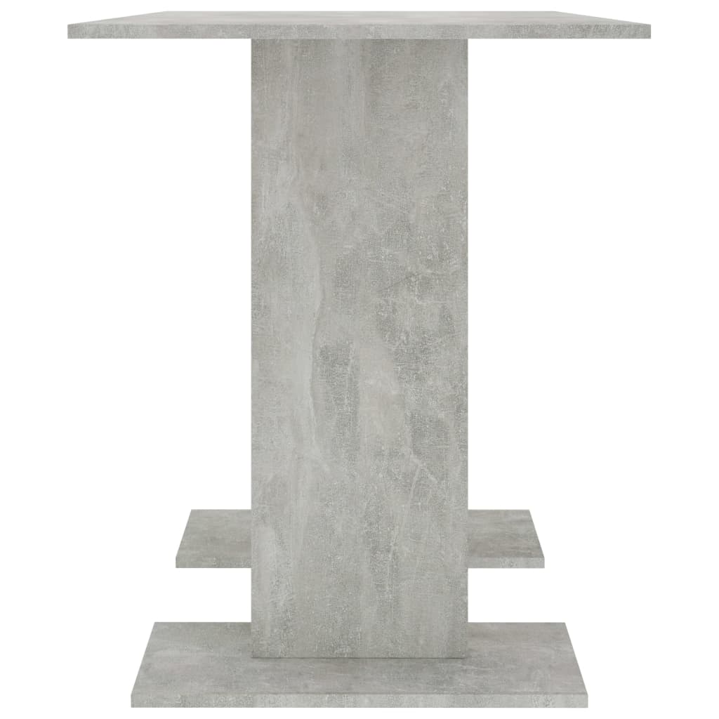 vidaXL Blagovaonski stol siva boja betona 110 x 60 x 75 cm od iverice