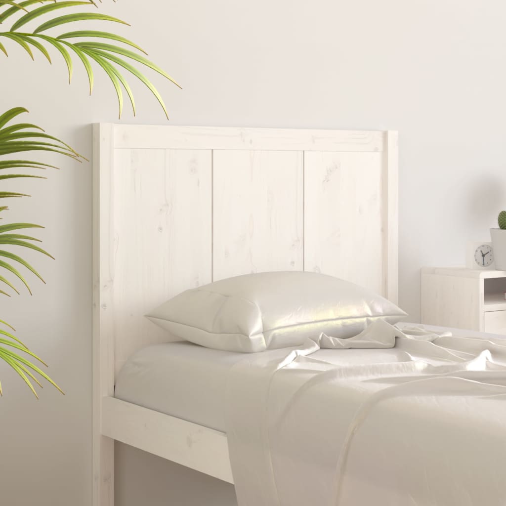 vidaXL Uzglavlje za krevet bijelo 105,5x4x100 cm od masivne borovine