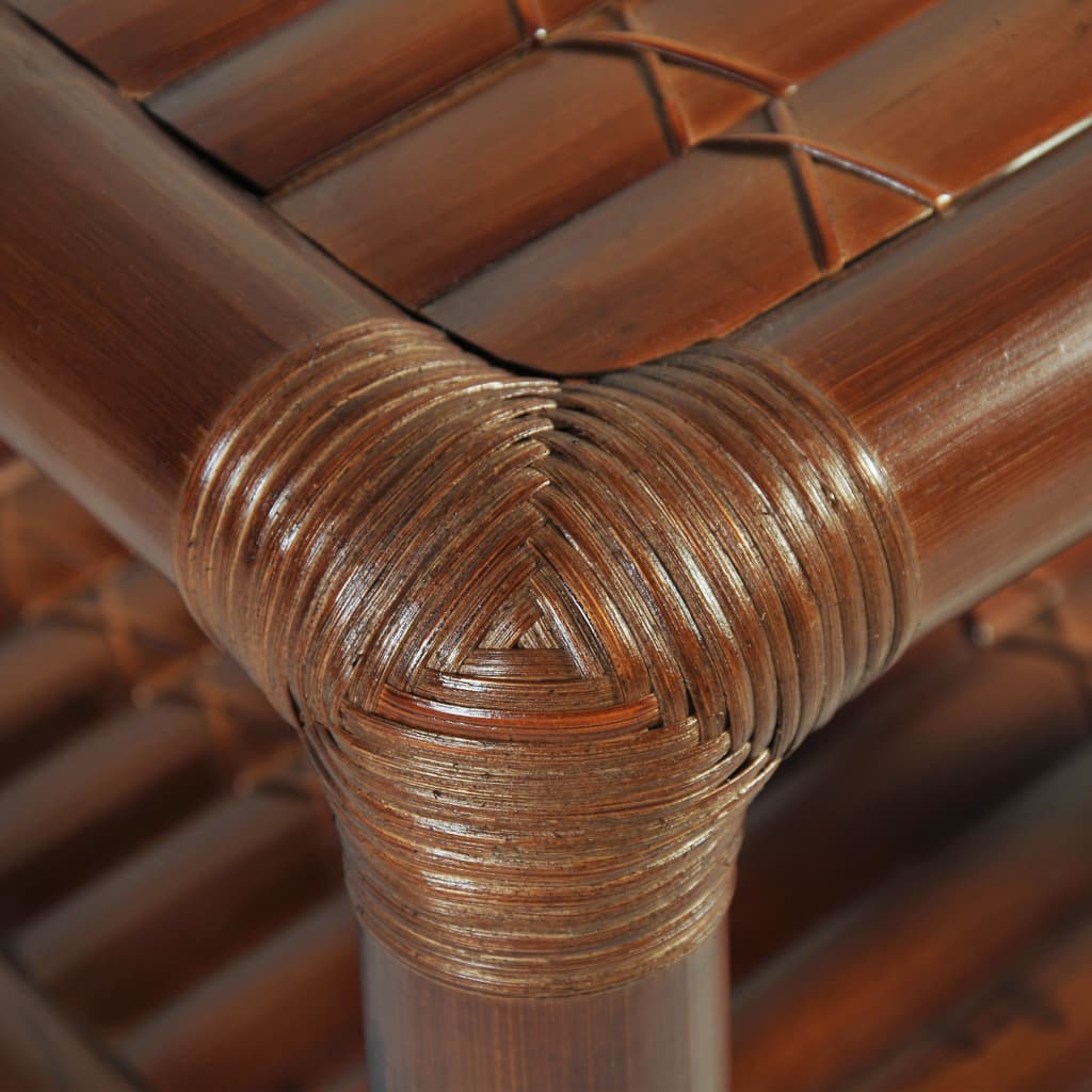 vidaXL Noćni ormarić od bambusa 40 x 40 x 40 cm tamnosmeđi