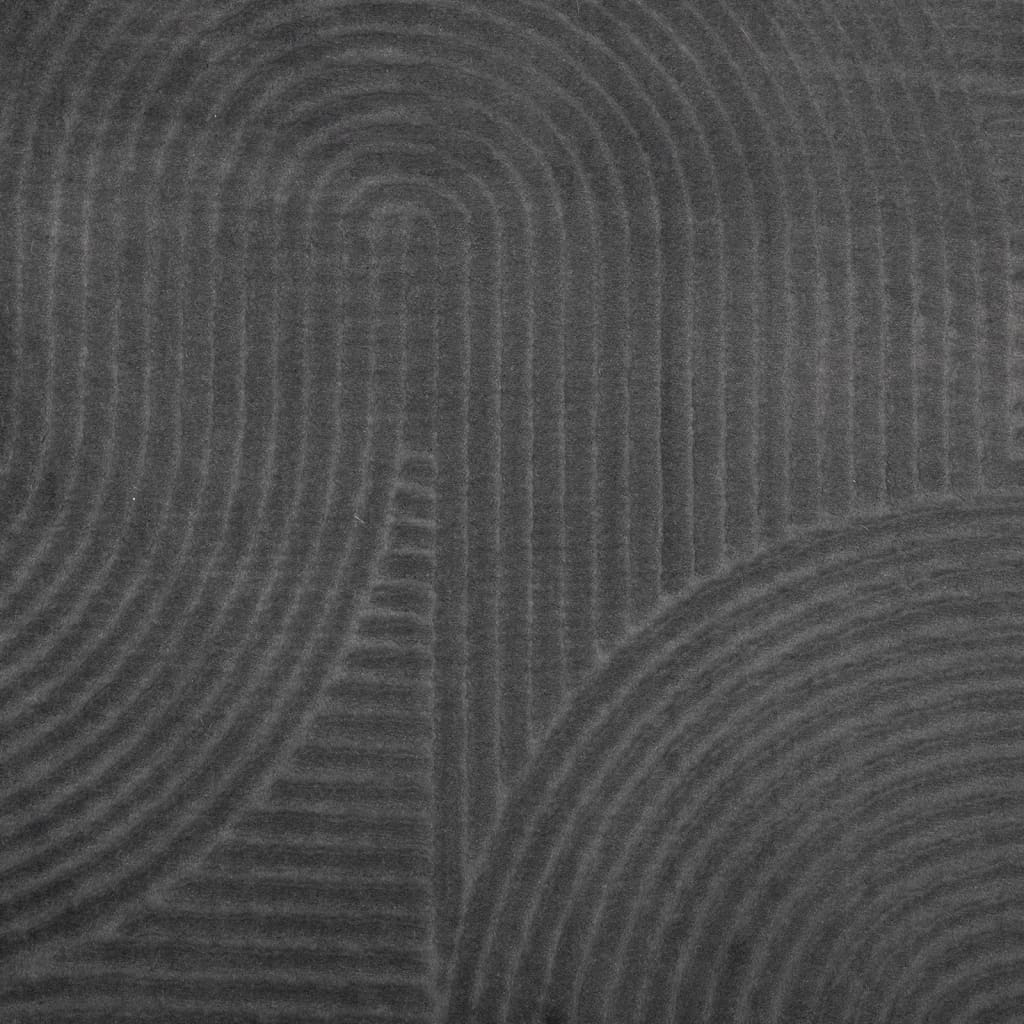 vidaXL Tepih IZA kratka vlakna skandinavski izgled antracit Ø 100 cm