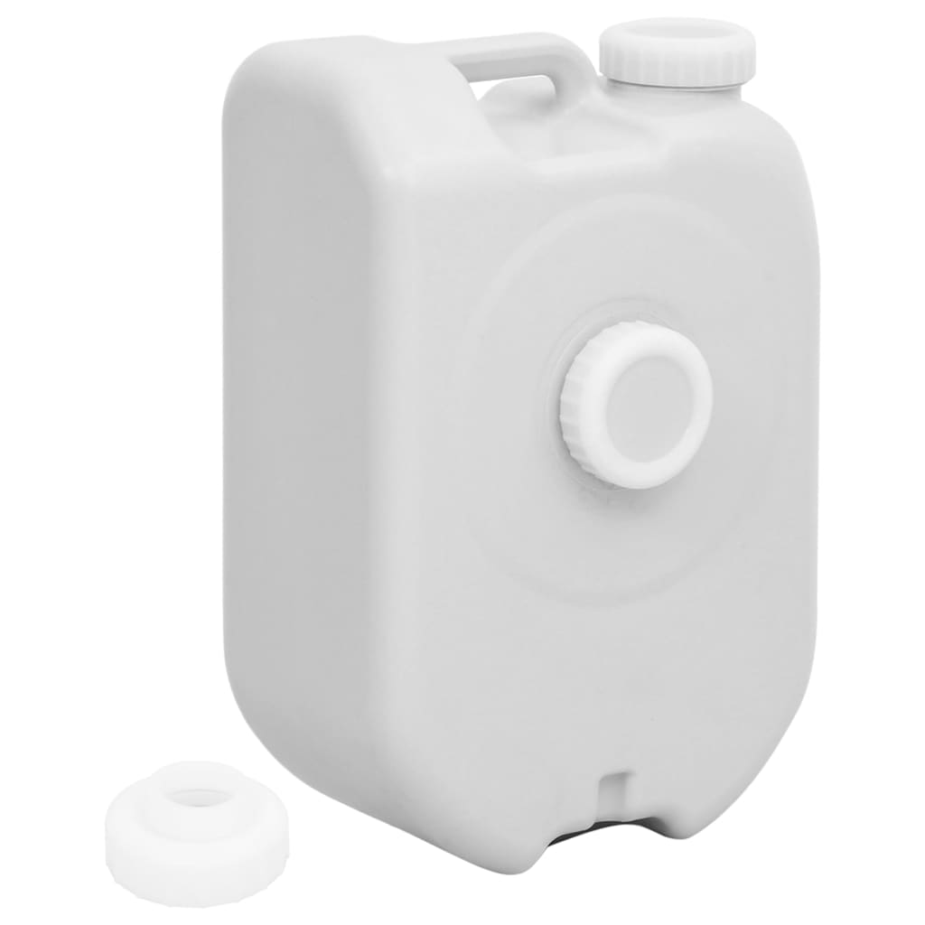 vidaXL Prijenosni spremnik za vodu s adapterom 24 L sivi