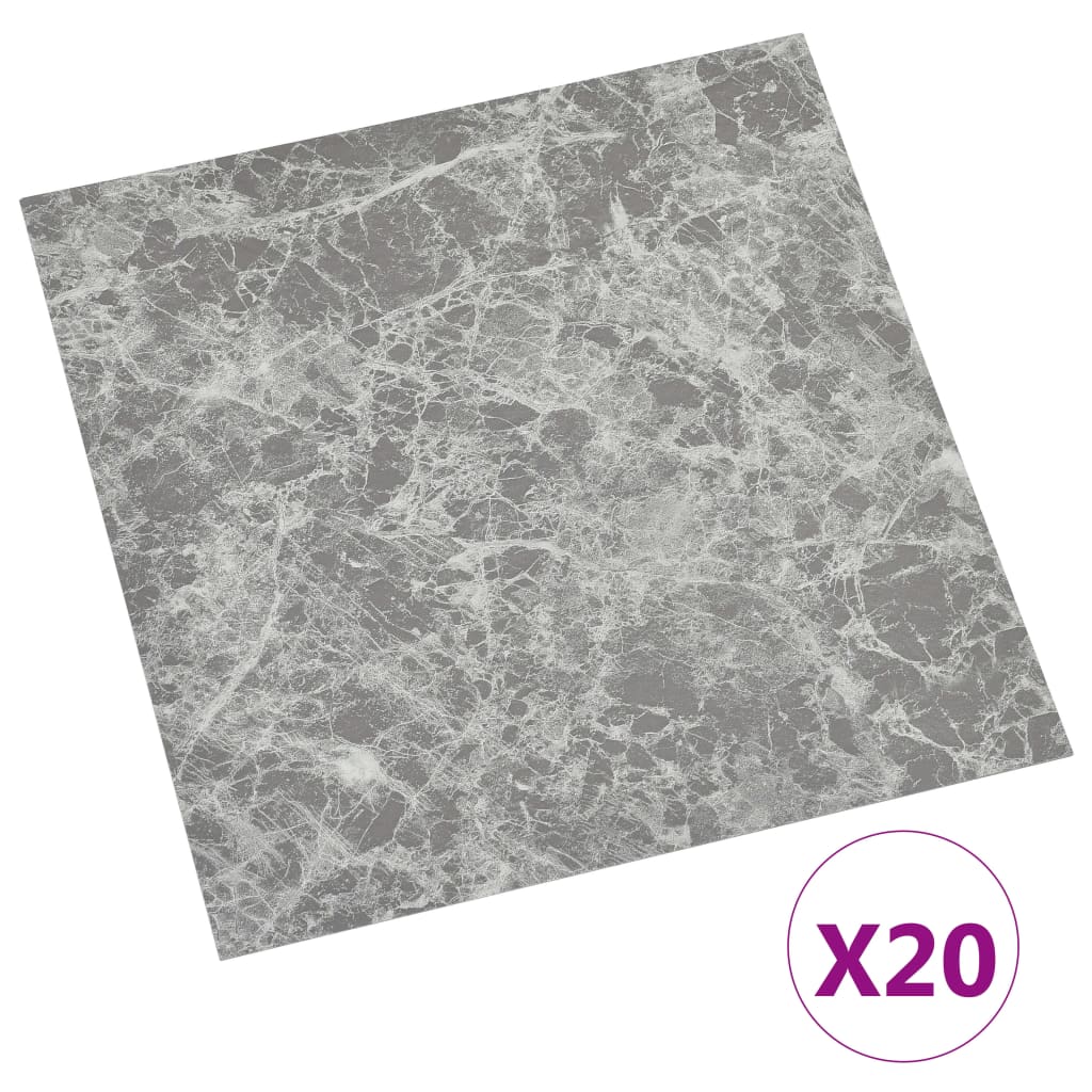 vidaXL Samoljepljive podne obloge 20 kom PVC 1,86 m² siva boja betona