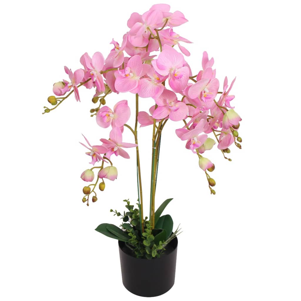 vidaXL Umjetna orhideja s posudom 75 cm ružičasta