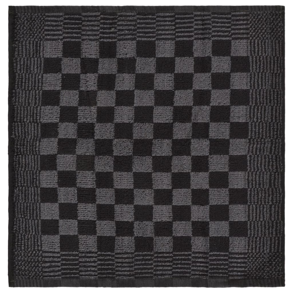 vidaXL Set ručnika od 20 komada crno-sivi pamučni