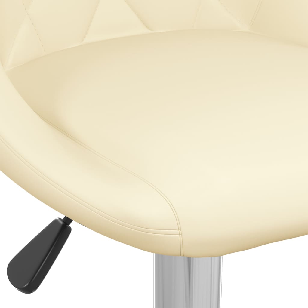 vidaXL Barski stolci od umjetne kože 2 kom krem