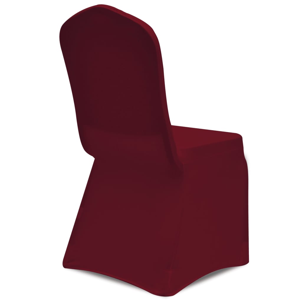 vidaXL Navlake za stolice rastezljive bordo 24 kom