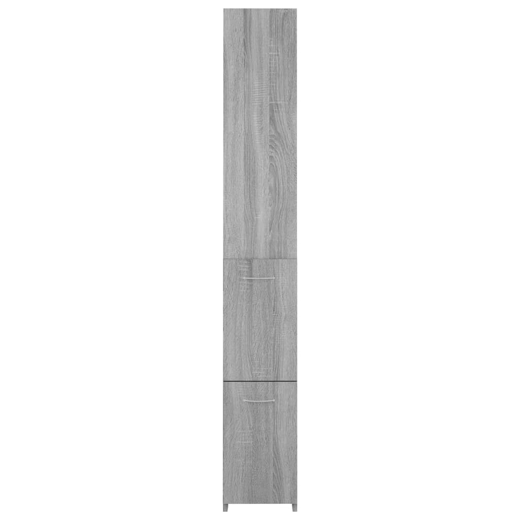 vidaXL Kupaonski ormarić sivi hrast 25x26,5x170 cm konstruirano drvo