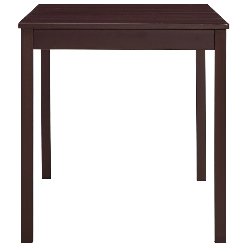 vidaXL Blagavaonski stol tamnosmeđi 140 x 70 x 73 cm od borovine