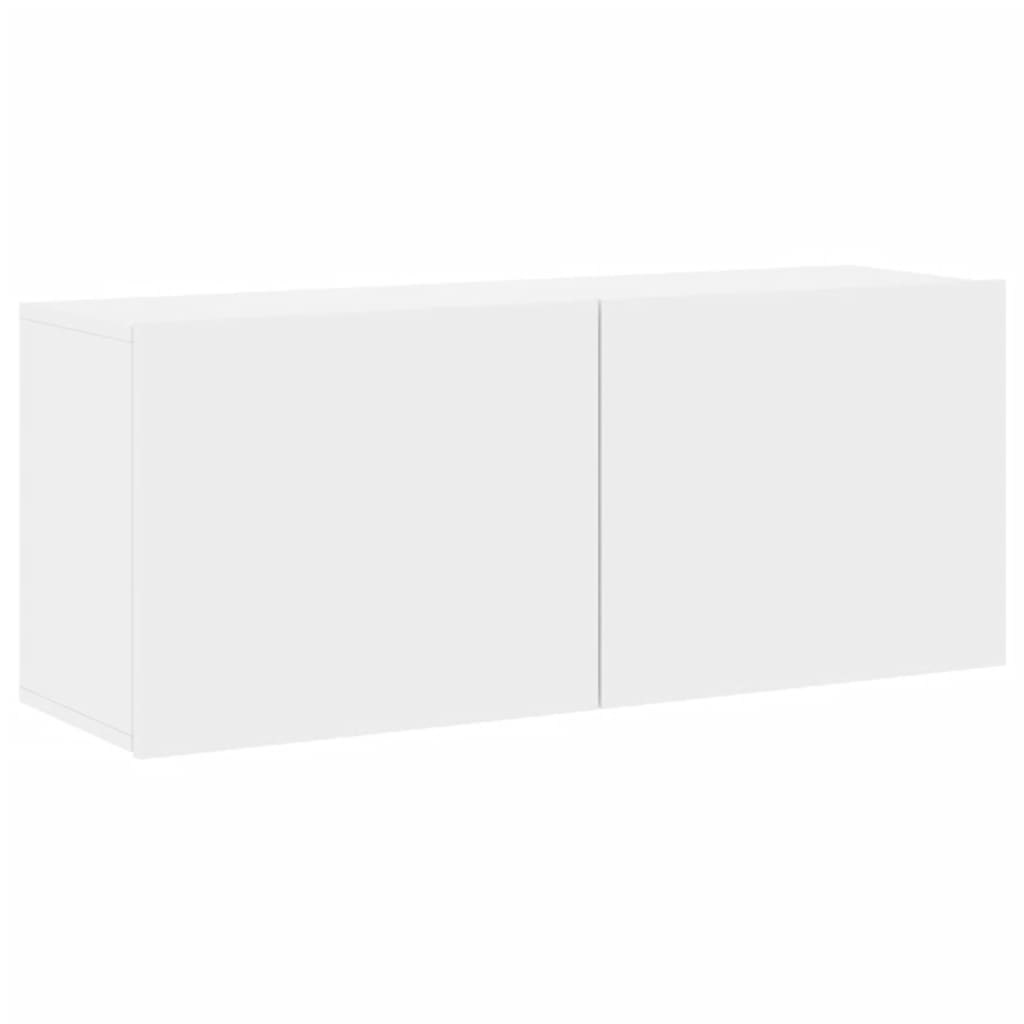 vidaXL 5-dijelni zidni TV ormarići bijeli od konstruiranog drva