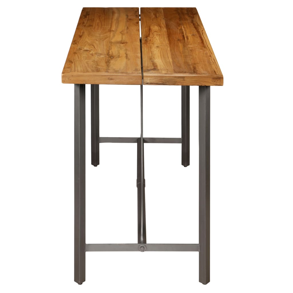 vidaXL Barski stol od masivne reciklirane tikovine 150 x 70 x 106 cm
