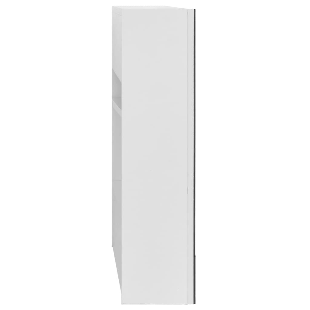 vidaXL Kupaonski ormarić s ogledalom bijeli 80 x 15 x 60 cm MDF
