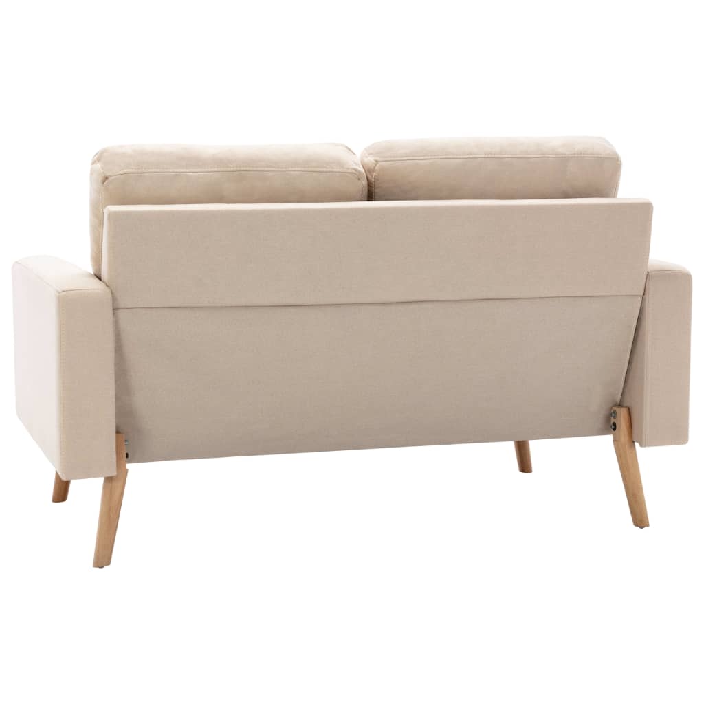 vidaXL 3-dijelni set sofa od tkanine krem