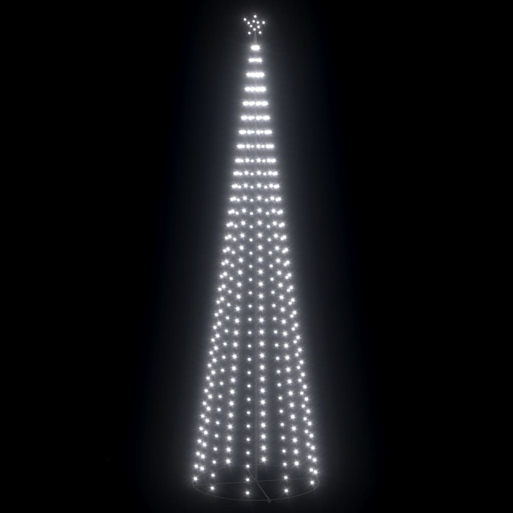 vidaXL Stožasto božićno drvce 752 hladne bijele LED žarulje 160x500 cm